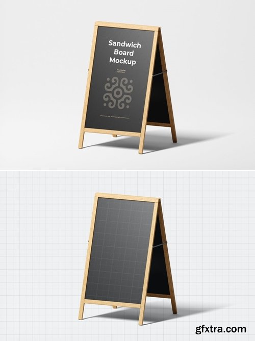 Sandwich A-board Mockup