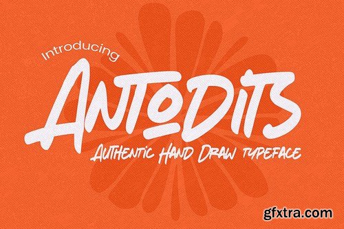 Antodits - Authentic Hand Drawn Typeface