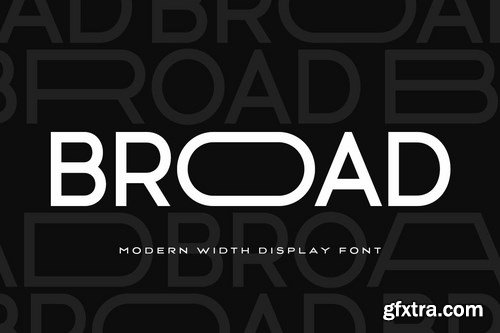 BROAD - Modern Width Display Font