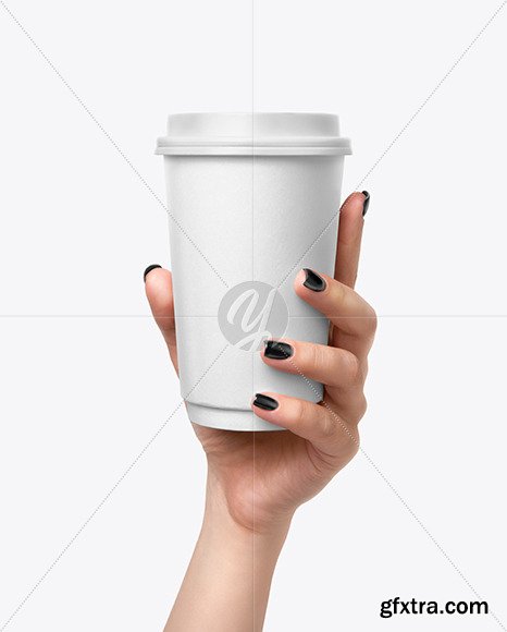 Coffee Cup in a Hand Mockup 56737