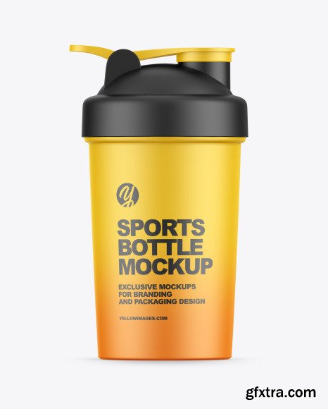 Matte Sports Bottle Mockup 89564