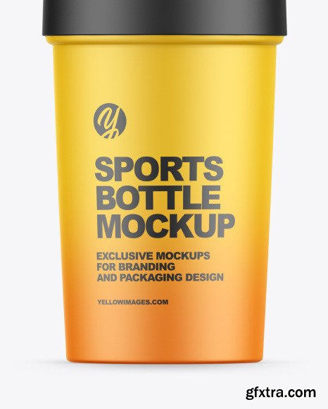 Matte Sports Bottle Mockup 89564