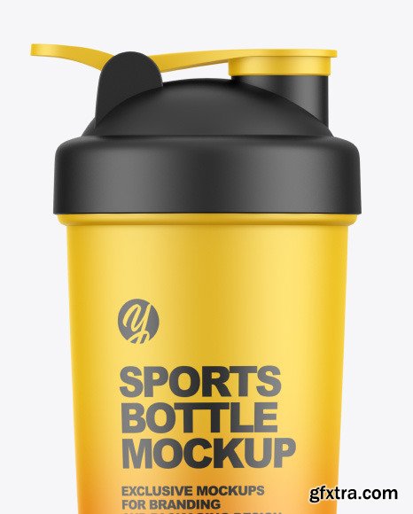 Matte Sports Bottle Mockup 89564