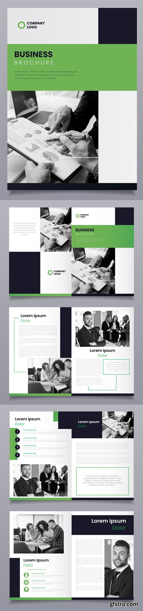 6 Business Brochure Vector Templates Collection