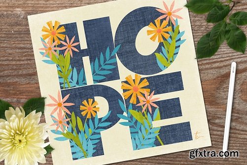 Creating Floral Typography With Masks in Affinity Designer for iPad