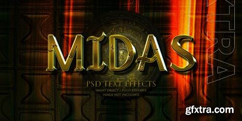 Midas text effect psd