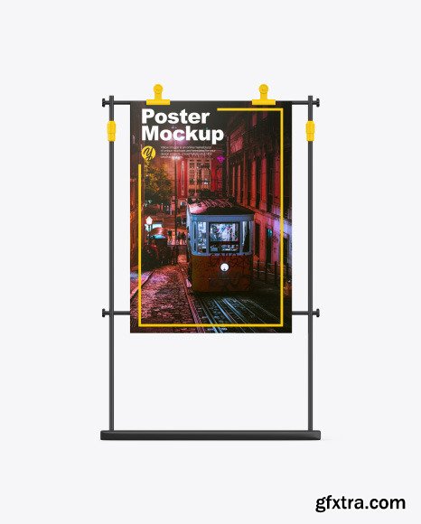 Stand with Poster Mockup 89598