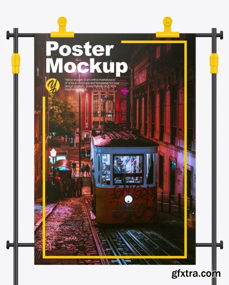 Stand with Poster Mockup 89598