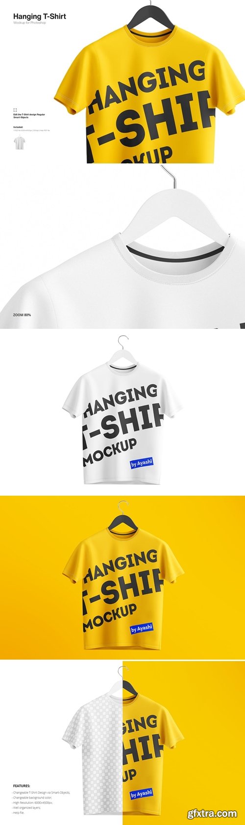 Hanging T-Shirt Mockup