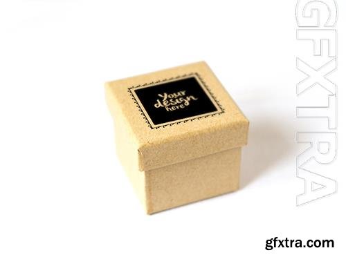 Cardboard Gift Box Mockup 2 189543455