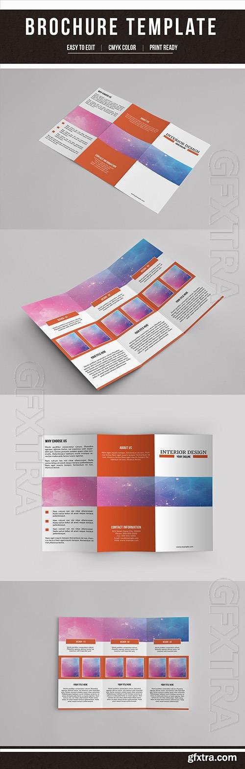 Business Brochure Layout with Orange Accents 199626889