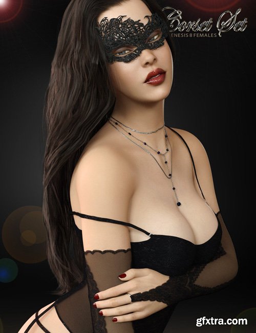 Basic Corset Lingerie Set for Genesis 8 Females(s)