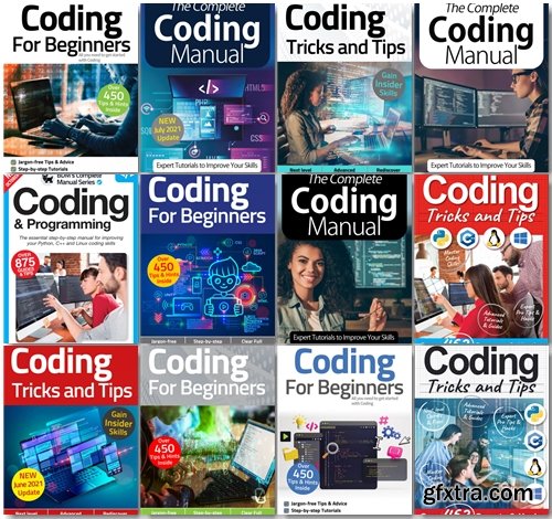 Coding The Complete Manual, Tricks And Tips, For Beginners - 2021 Full Year Issues Collection