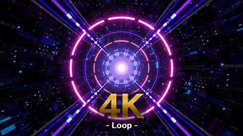 Videohive - Cyber Tunnel VJ Loop - 35096936 - 35096936