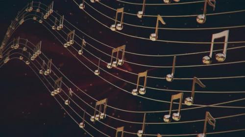 Videohive - Music Notes Loop Background 6 - 35098466 - 35098466