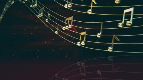 Videohive - Music Notes Loop Background 7 - 35098467 - 35098467