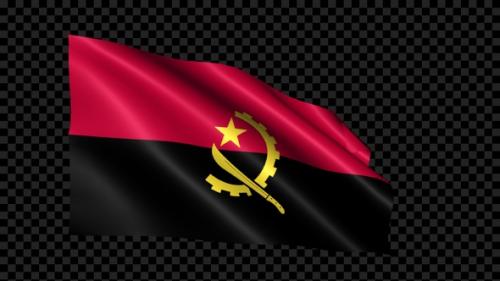 Videohive - Angola Flag Blowing In The Wind - 35099609 - 35099609