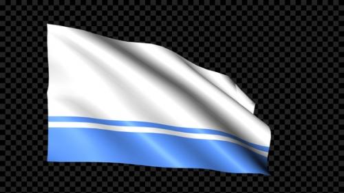 Videohive - Altai Republic Flag Blowing In The Wind - 35099618 - 35099618