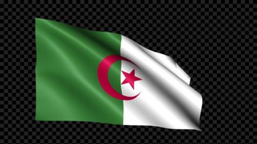 Videohive - Algeria Flag Blowing In The Wind - 35099619 - 35099619