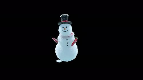 Videohive - 66 Snowman Dancing 4K - 35100453 - 35100453