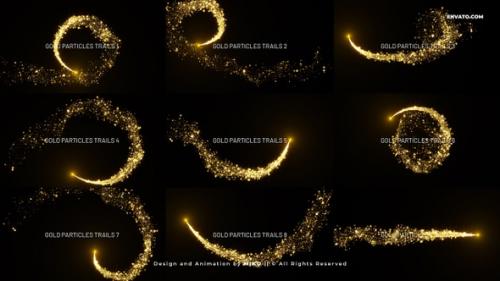 Videohive - Gold Particles Trails - 35101048 - 35101048