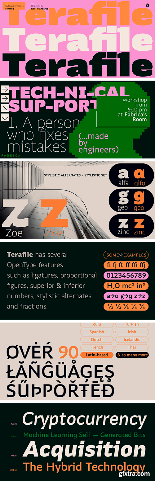 Terafile Font Family