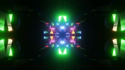 Videohive - Vj Loop Flying Through the Neon Lights of a Sparkling Tunnel 02 - 35115627 - 35115627