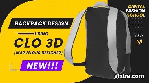 Create a Backpack with Clo 3D (Marvelous Designer) using digital/virtual pattern cutting