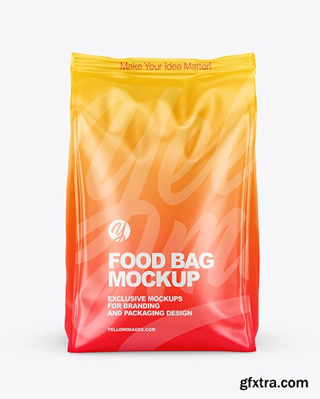 Matte Food Bag Mockup 89136