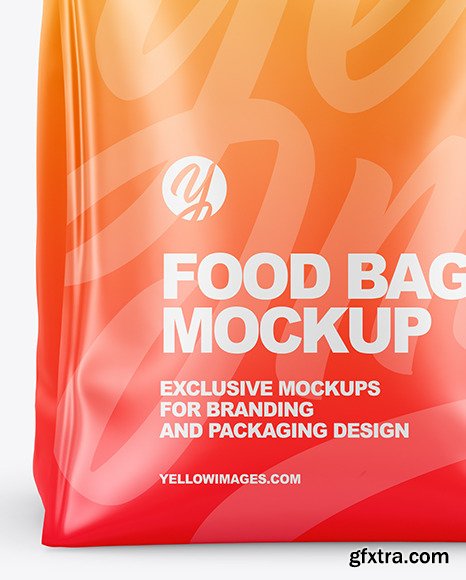 Matte Food Bag Mockup 89136