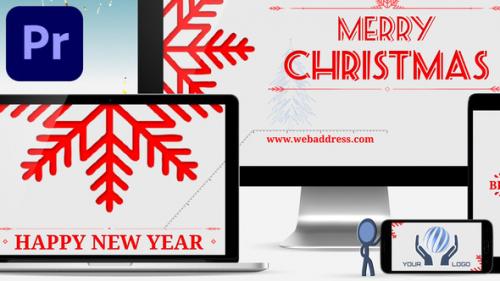 Videohive - Hi-tech Happy Holidays Greetings - 35088973 - 35088973