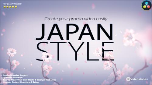 Videohive - Japan Style Intro - Romantic Titles Animation Promo DaVinci Resolve Template - 35118205 - 35118205