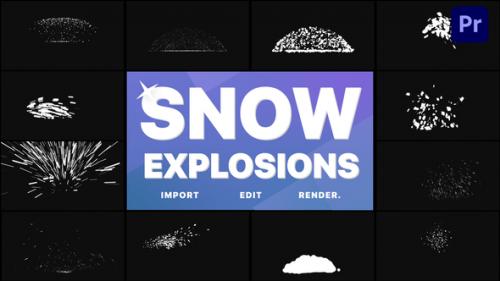 Videohive - Snow Explosions | Premiere Pro MOGRT - 35119125 - 35119125