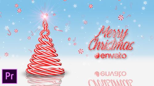 Videohive - Christmas Candy Cane Greetings - Premiere Pro - 35139267 - 35139267