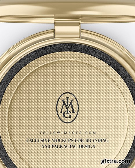 Metallic Cosmetic Powder Mockup 89000