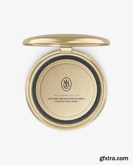 Metallic Cosmetic Powder Mockup 89000