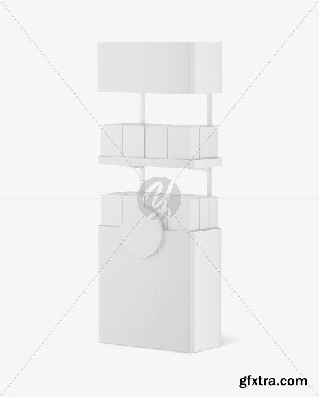 Plastic Display Stand Mockup 88987