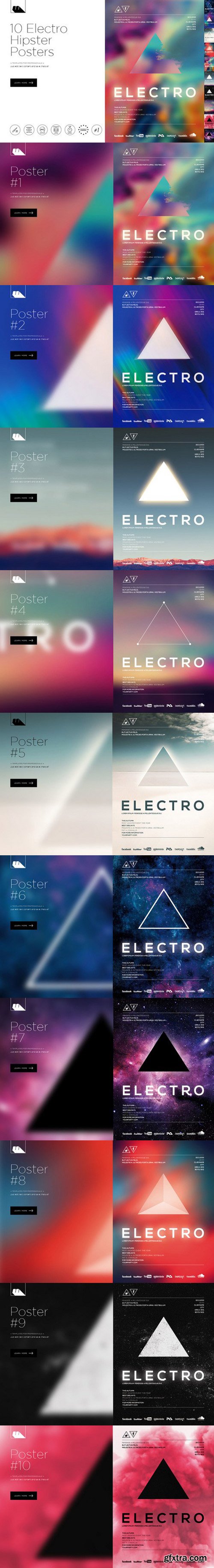 10 Electro Hipster Posters