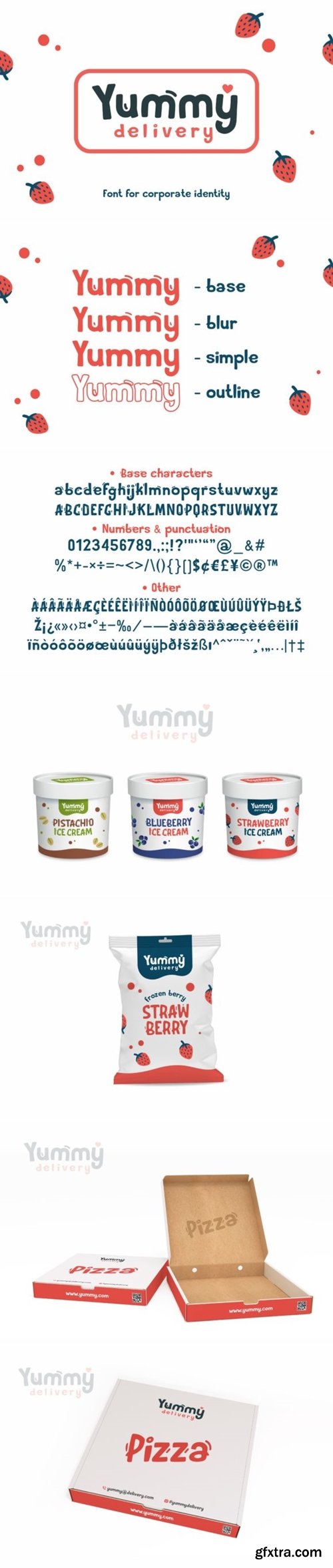 Yummy Delivery Font