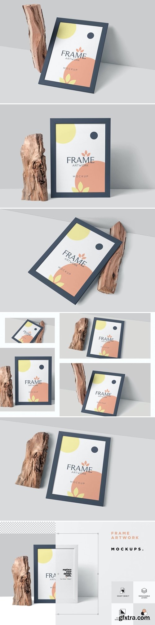 Vertical Rectangle Frame Mockups