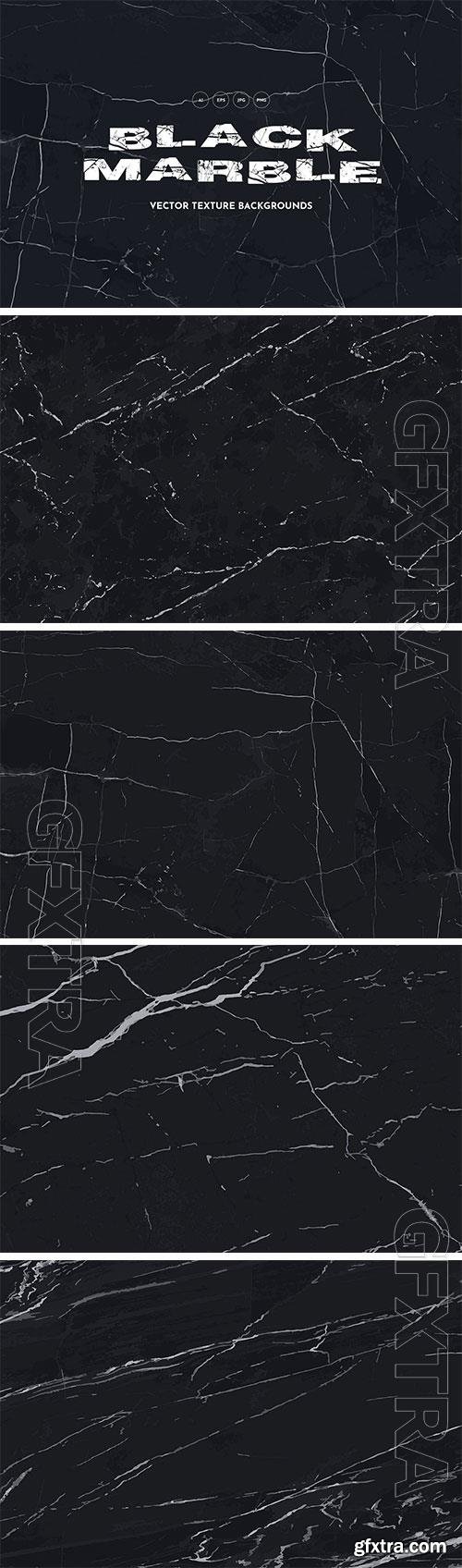 Black Marble Vector Texture Backgrounds