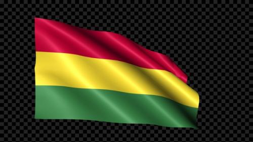 Videohive - Bolivia Flag Blowing In The Wind - 35158635 - 35158635