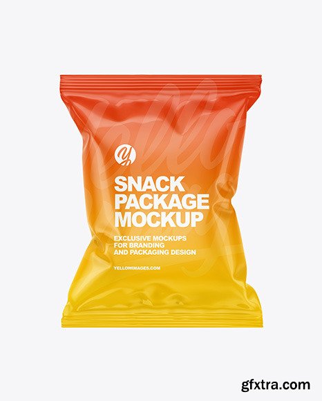 Glossy Snack Package Mockup 87053