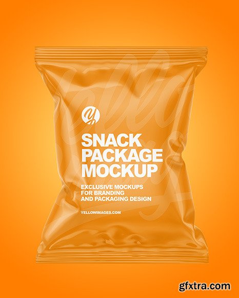 Glossy Snack Package Mockup 87053