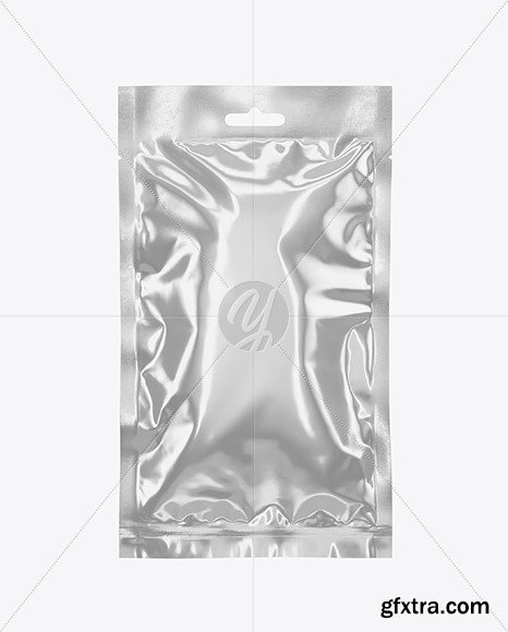 Glossy Metallic Sachet Mockup 87346