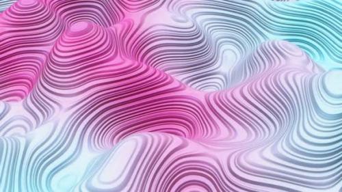 Videohive - Loop Vj Background Animation Of Pink Abstract Waves 02 - 35115639 - 35115639