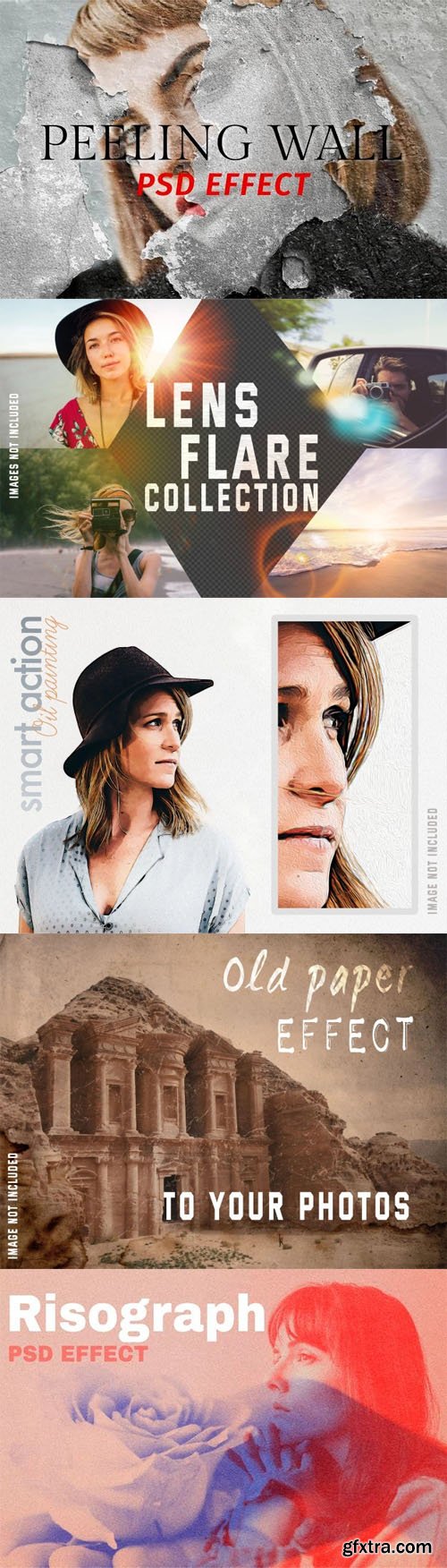 10+ Awesome Photoshop Effects & Overlays Collection