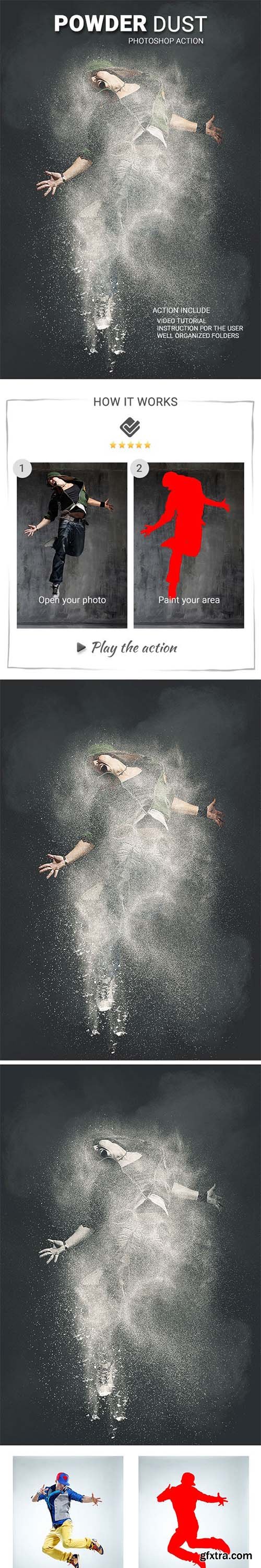 Powder dust Photoshop Action