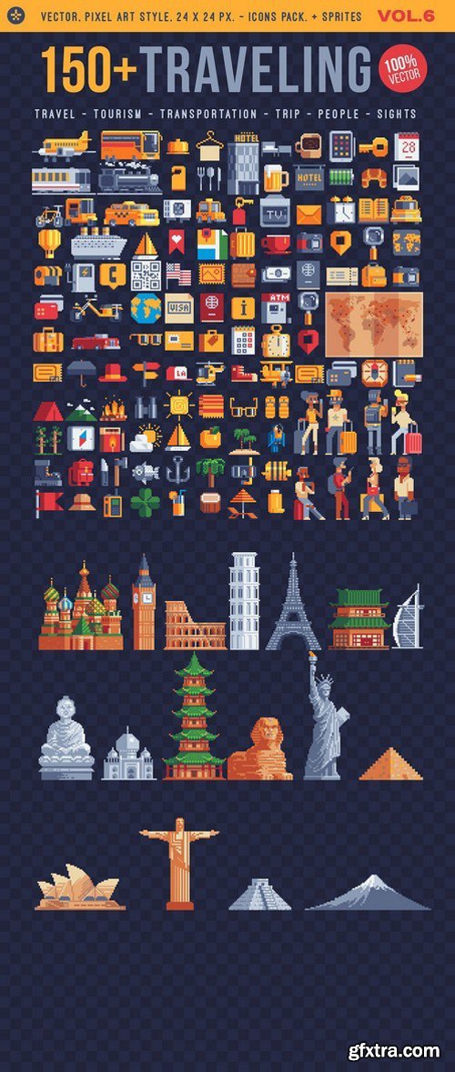 Traveling, 150+ icons. Vol.6 2184909