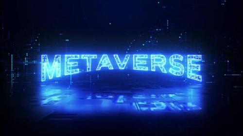 Videohive - Metaverse Text Cyberspace 01246 - 35142320 - 35142320